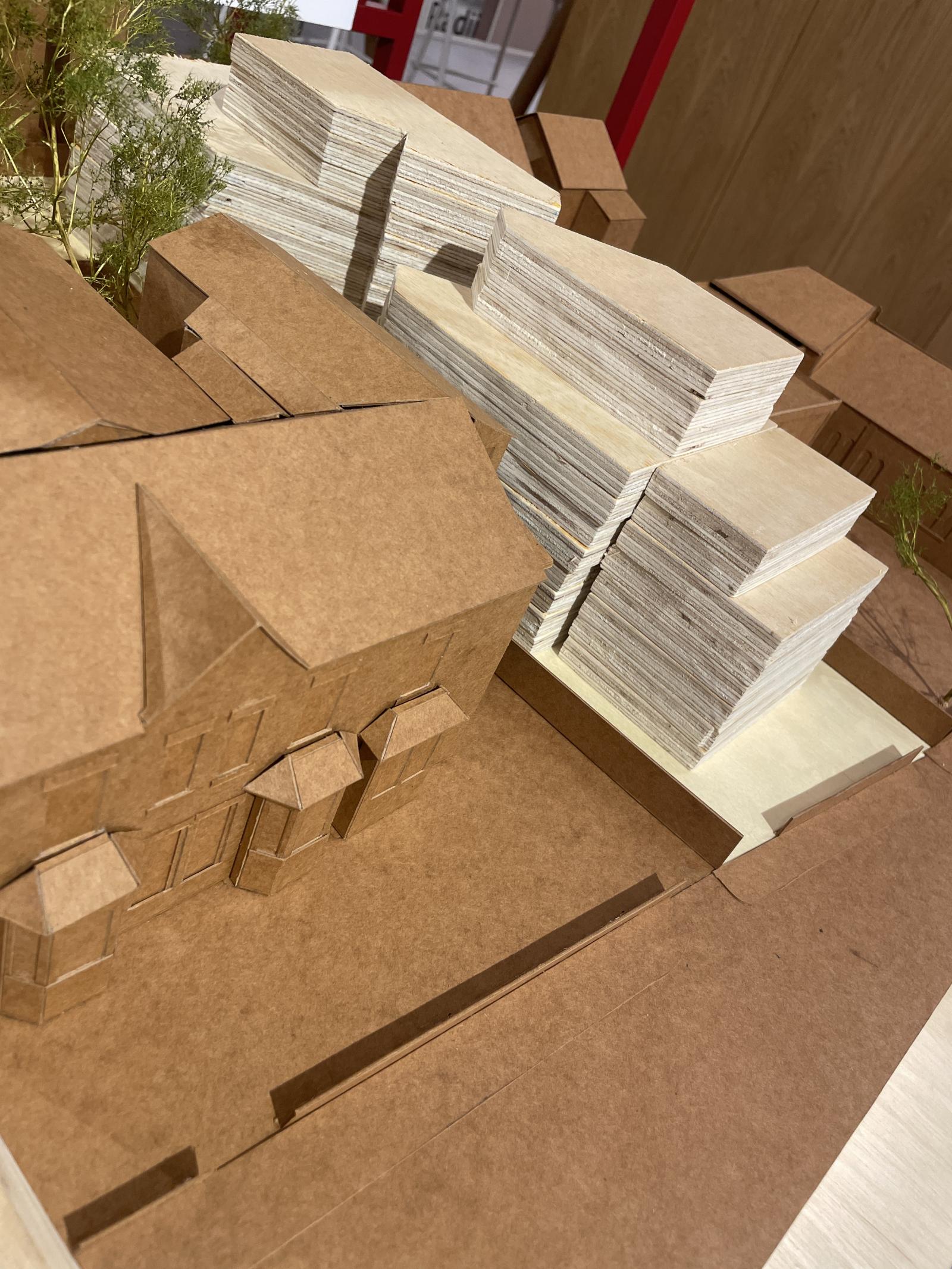 1:100 High Lane - Early stage massing model