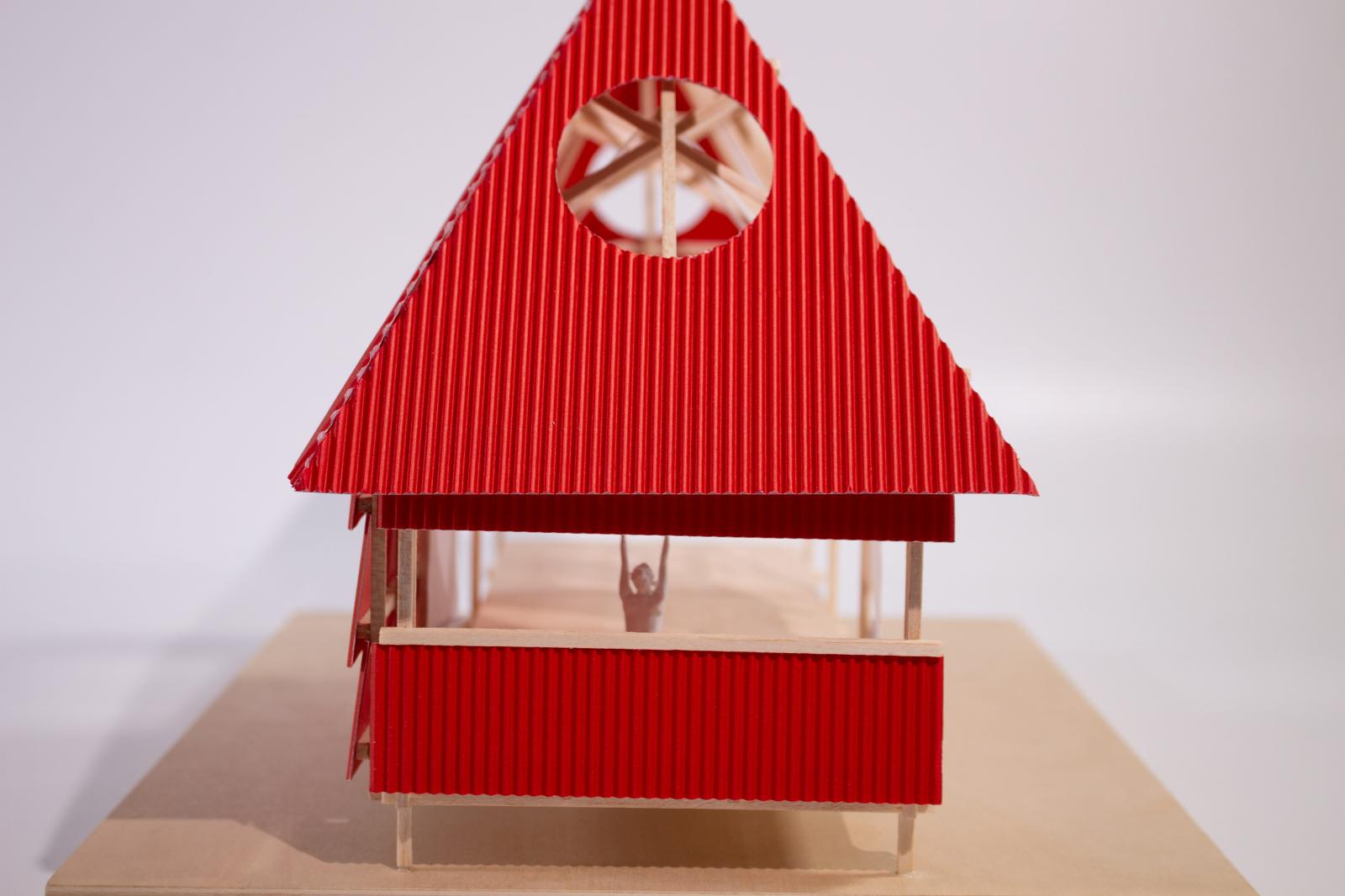 Timber Framing 1:50 structure and cladding model