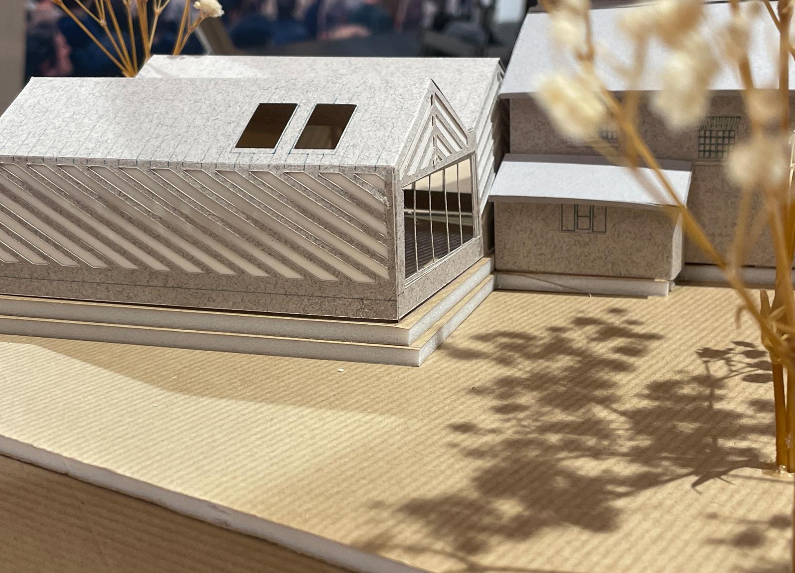 1:100 Baguley Hall expansion site context model